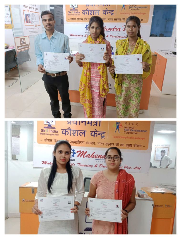 Certificate — Mahendra Skills (MSTDPL)
