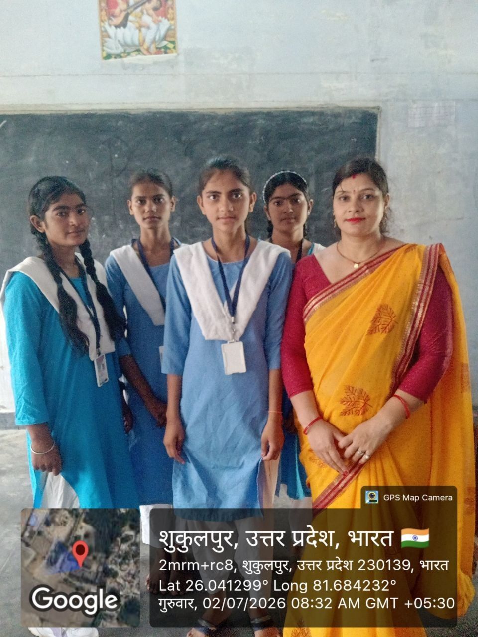 Vocational training session in progress, Uttar Pradesh school