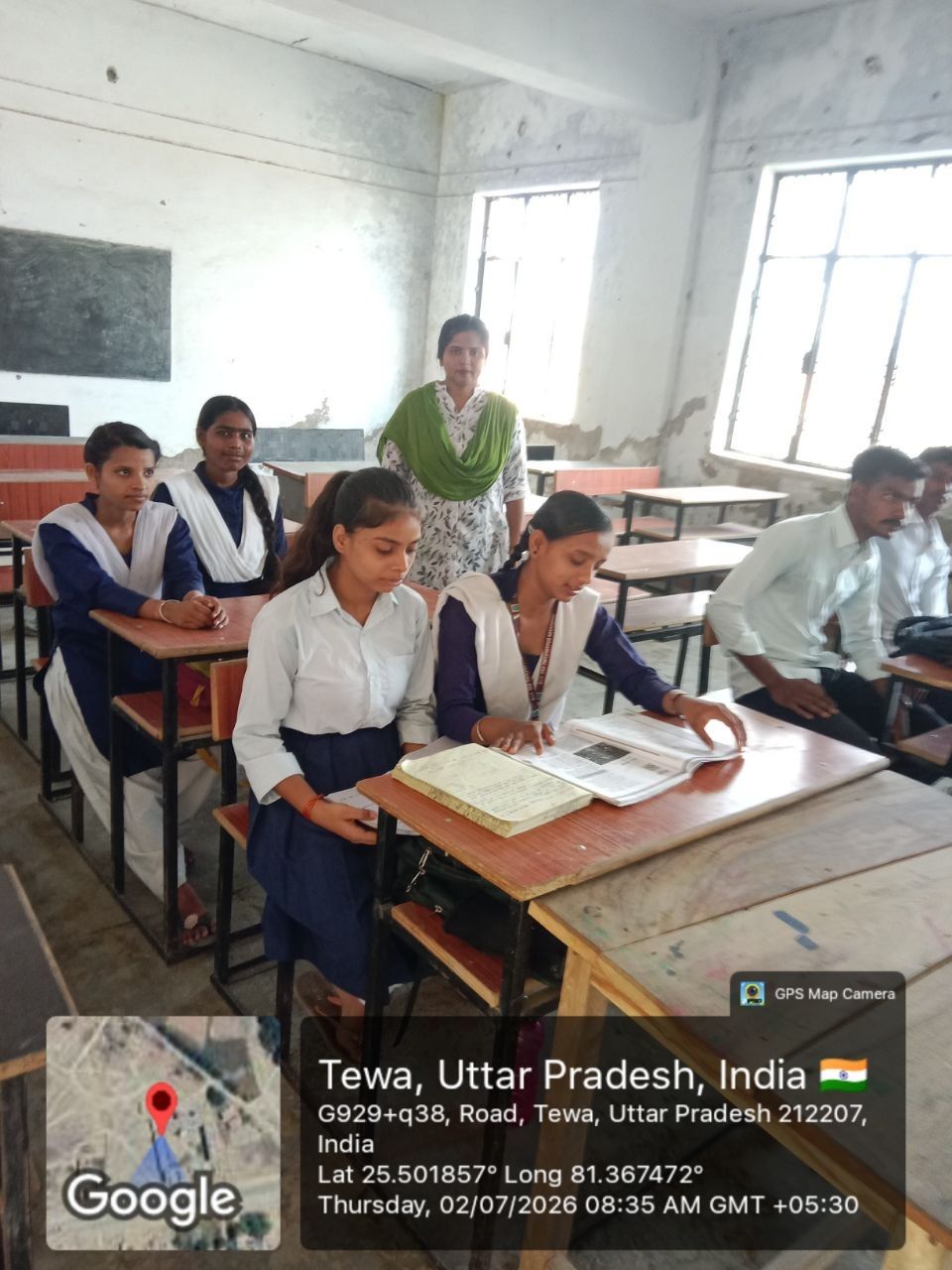 Students during a Samagra Shiksha vocational class
